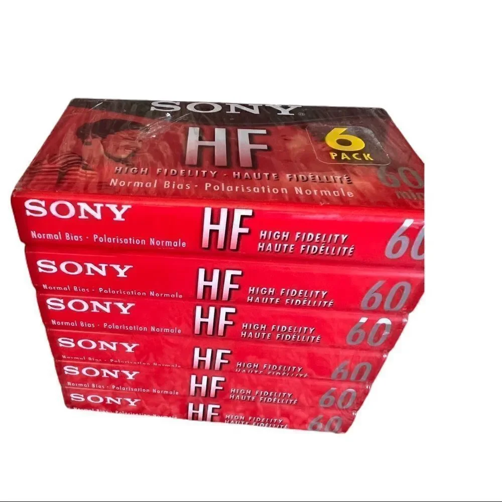 Sony High Fidelity Cassette Tapes. 6 Pack. 60 Minutes Each. New In Package!